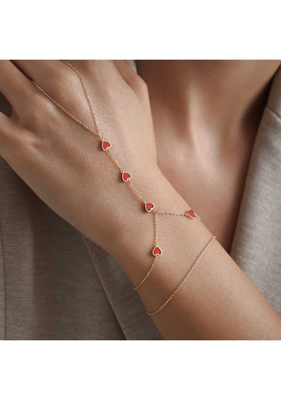Cherry By Özkonak Kırmızı Kalp Şahmeran Altın