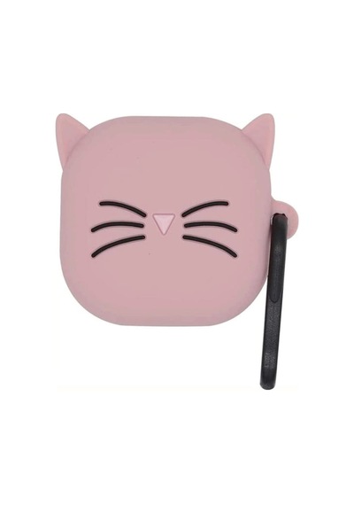 Caseonn Galaxy Buds 2 Pro Kılıf Karakter Figürlü Kedi Pembe Pudra