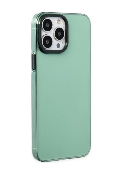 Apple iPhone Uyumlu  14 Pro Uyumlu Kılıf Anka Pc Sert Metal Kapak - Yeşil