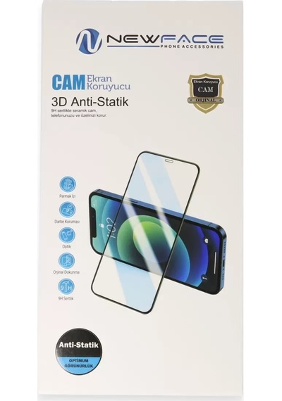 Newface Samsung Galaxy S25 Fe 3d Antistatik Cam Ekran Koruyucu - Siyah