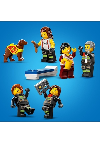 LEGO® City İtfaiye Kamyonlu İtfaiye Merkezi 60414 6+ Yaratıcı Oyuncak Yapım Seti - 843 Parça