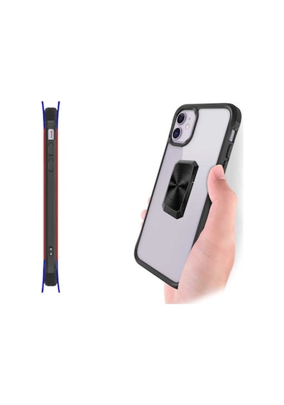Apple Uyumlu iPhone 11 Kılıf Zore V-bax Kapak Siyah