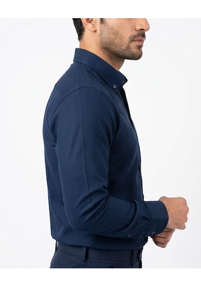 Özeniş Erkek Oxford Gömlek Regular Fit Düğmeli Yaka Kolay Ütülenebilir Pamuklu Lacivert Özeniş Erkek Oxford Gömlek Regular Fit Düğmeli Yaka Kolay Ütülenebilir Pamuklu Lacivert