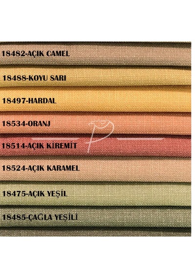 Keten Fon Katlamalı Perde 1. Kalite Natural Keten/krem Renk Ekru