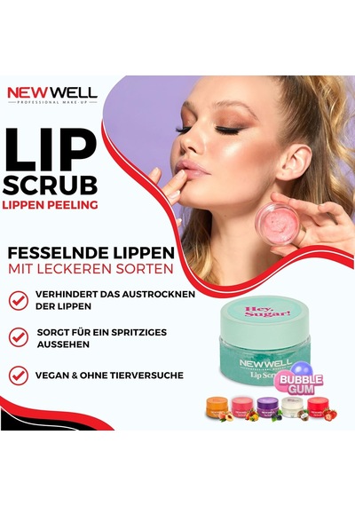 New Well Hey Sugar Karışık Meyve Aromalı Dudak Peelingi 20gr Genel