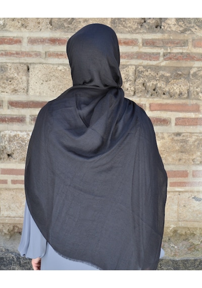 Bilenler Konfor Bambu Şal Siyah Tok Duruşlu, Kaymaz Siyah