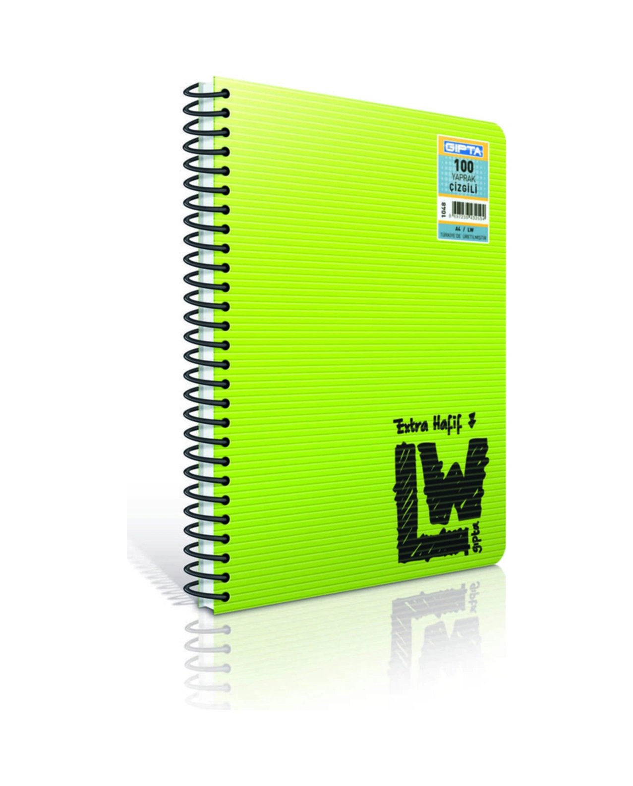 80 Yaprak A6 Lw Spiralli Plastik Kapak Kareli Defter 2067