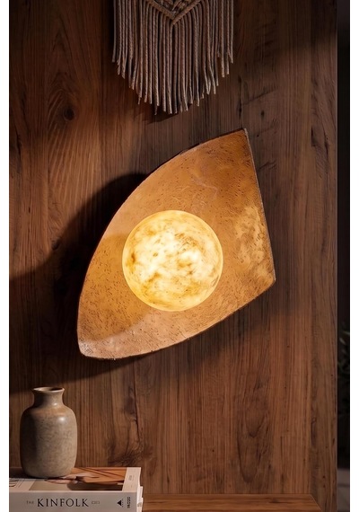Handmade Wabi Sabi Kardon Beton Aplik - Eclipse Çok Renkli