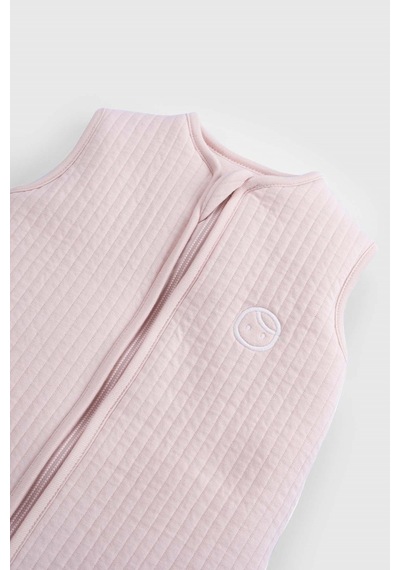 Elyaf Dolgulu Kapitone Pembe Uyku Tulumu 0-6 Ay Pembe