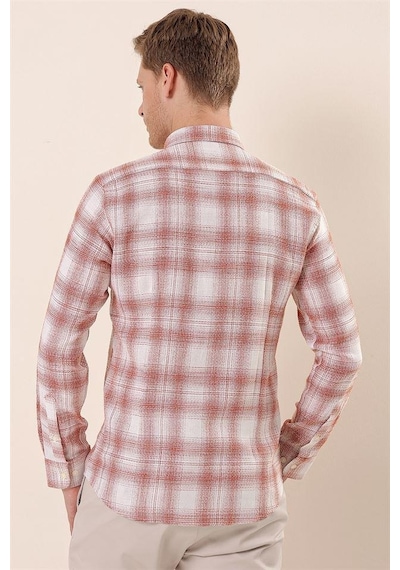 İmza Kiremit Uzun Kollu Kareli Cepsiz %100 Pamuk Klasik Slim Fit Dar Kesim Gömlek 1004230176-kiremit Kiremit İmza Kiremit Uzun Kollu Kareli Cepsiz %100 Pamuk Klasik Slim Fit Dar Kesim Gömlek 1004230176-kiremit Kiremit