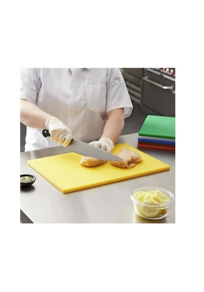Türkay 3'lü 50x30x2 Cm Polietilen Kesme Tahtası Kesim Levhası Sarı 4726