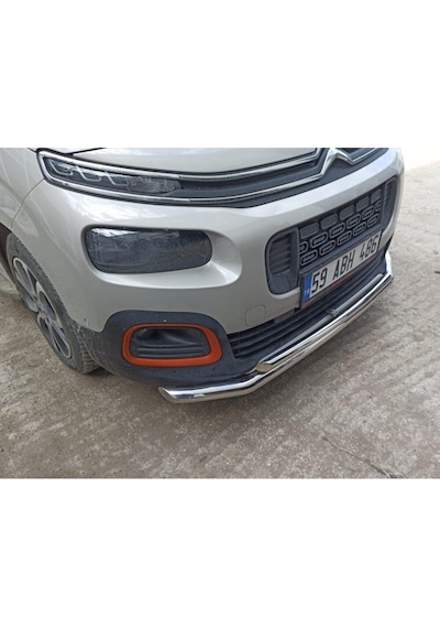 Citroen Berlingo 2019-2025 - Ön Tampon Koruma Demiri - Bükümlü Çiftli Bıyık - 60 - Scaft A