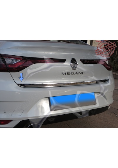 Renault Megane 4 Sedan Krom Formlu Bagaj Alt Çıtası 2016 Üzeri