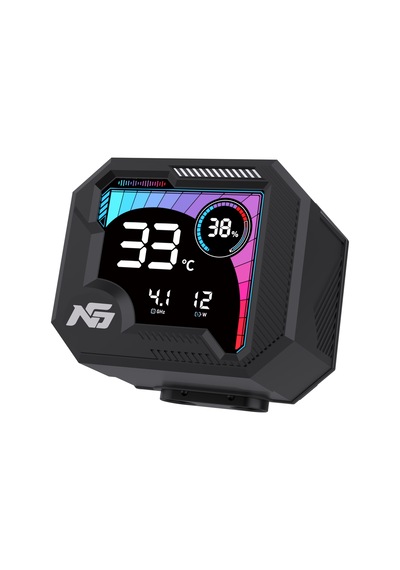 Ng-360lcd Nitro Cool 360mm Argb Fan Lcd Gösterge Sıvı Cpu Soğutucu Siyah