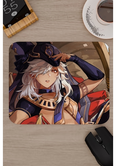 Cyno Genshin Impact Anime Gacha V1 - 22x18 Gaming Mouse Pad Fare Altlığı