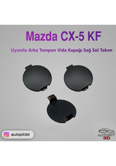 Mazda Cx-5 Kf Uyumlu Arka Tampon Vida Kapağı Takımı Sağ + Sol