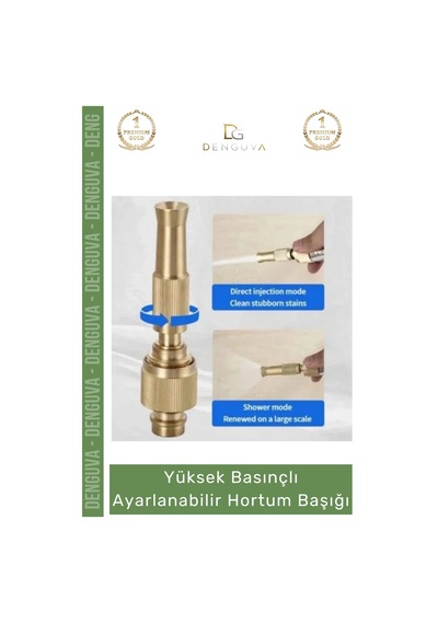 Yıkamaaparatı Yüksek Profesyonel Bakır Nipel Sprey Ayar Basınçlı Ayarlanabilir Hortum Başlığı