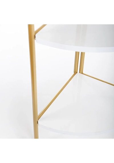 Artemis Gold Metal 4 Katlı Dekoratif Raf Gold