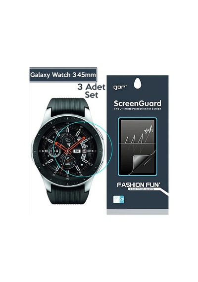 Gor Sm Samsung Galaxy Uyumlu - Watch 3 45mm Darbe Emici Ekran Koruyucu 3 Adet Set- 5775