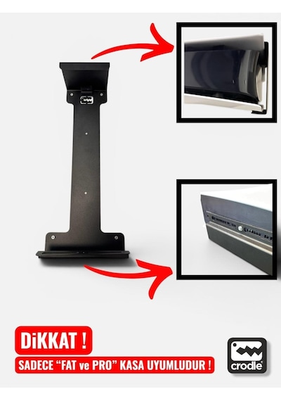 Ps5 Pro & Fat İçin Masa Altı Montaj Standı Yerden Tasarruf Sağlar Rahat Hava Akışı