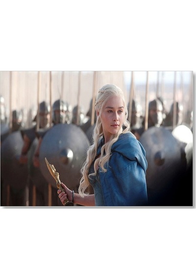 Cakasepetim Daenerys Targaryen Ve Askerler Ahşap Mdf Tablo