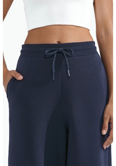 Hiccup Barrel Fit Basic Şardonlu Eşofman Altı Lacivert