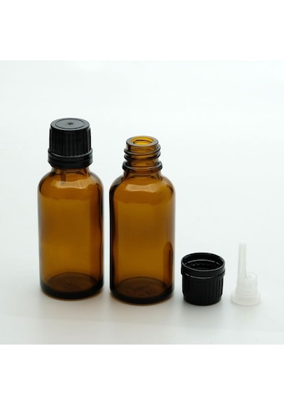 Damlalıklı İçten 50 Ml 5 Adet Amber Şişe
