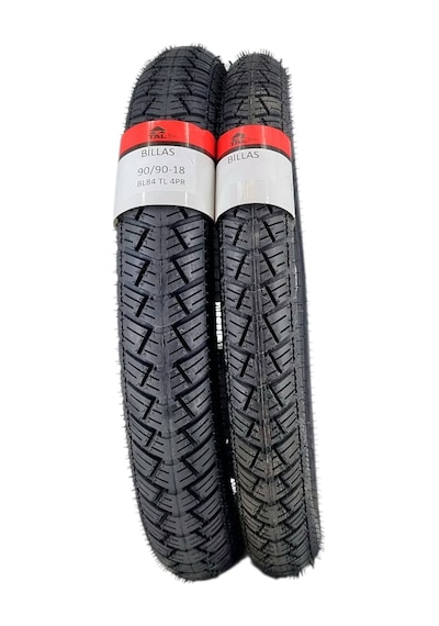 90/90-18 Ve 275-18 Tl Tubeless - Dubleks Bl084 Motosiklet Lastiği Takımı