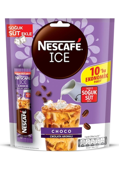 Nescafe Ice Choco Çikolata Aromalı 10,6 Gr X 40 Adet Çözünebilir