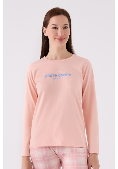 Pierre Cardin 8917 Uzun Kol Kadın Pijama Takımı Somon