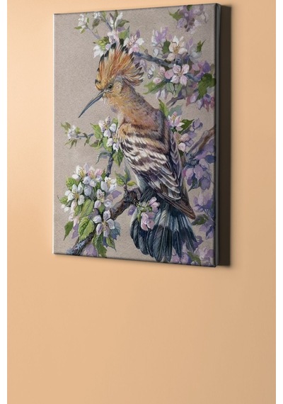 Webstyle Bahar Ve Kuş Sayılarla Boyama Seti Kasnaklı 40x50 Cm