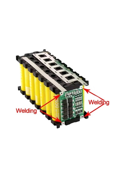 Li-ion 18650 3s 7p 12v 21li Akü Kutusu Seti - Siyah