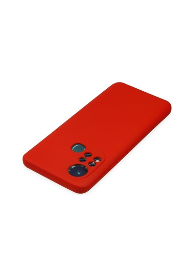 İnfinix Hot 11s Uyumlu Kılıf Nano İçi Kadife Silikon - Kırmızı