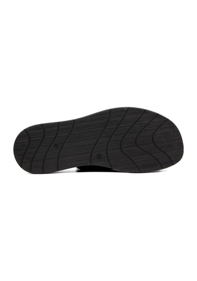 Castle Black 45256 Hakiki Deri Siyah Kadın Sandalet