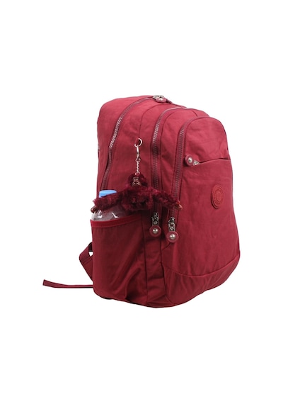 Markahit Kenyon Cox 8812 Bordo Unisex Klinkır Aksesuarlı Kumaş Sırt Çantas
