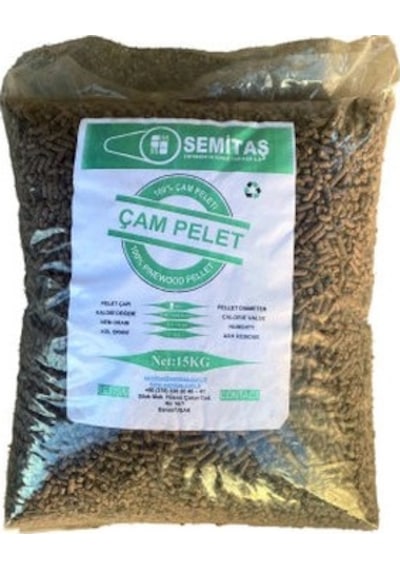%100 Organik Çam Peleti 15 Kg 6mm