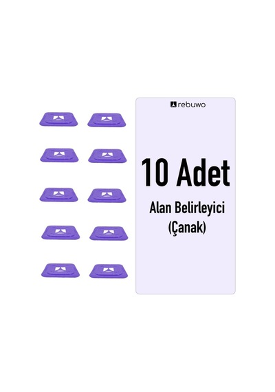Rebuwo Alan Belirleyici Çanak Antrenman Çanağı 10 Adet Mor
