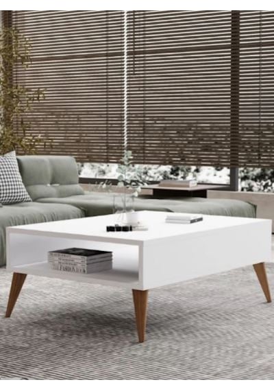 Orta Sehpa Masa Salon Sehpası Lüx Model 90x50x33 Beyaz Orta Sehpa Masa Salon Sehpası Lüx Model 90x50x33 Beyaz