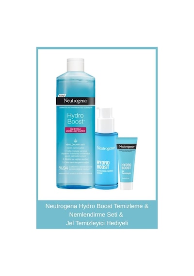 Neutrogena Hydro Boost Temizleme & Nemlendirme Seti & Jel Temizleyici Hediyeli