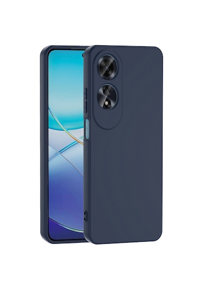 Oppo A60 Kılıf Yumuşak Silikon Kamera Korumalı Lansman Pazarplus Koyu Mor