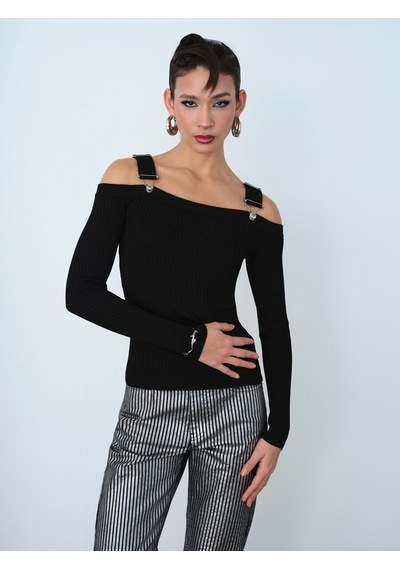 LOFT Slim Fit Kadın Kazak Lf2038514 Q1.v1 Siyah