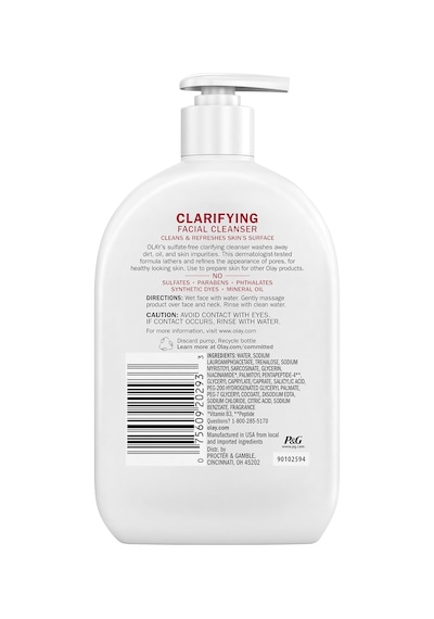 Olay Niacinamide + Peptide 24 Günlük Yüz Temizleme Jeli 473 ML