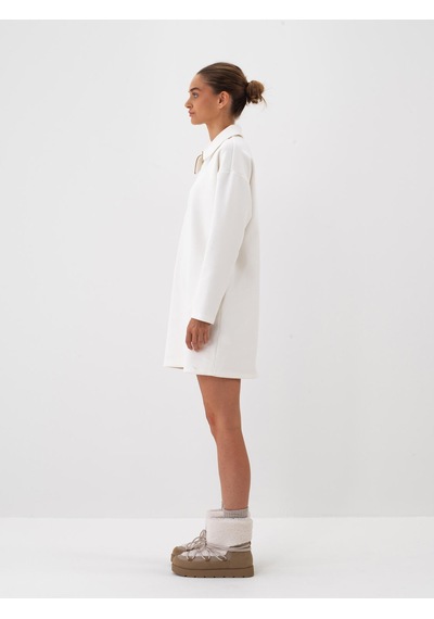 Xint Ekru Oversize Pamuklu Elbise 286227
