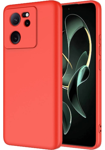 Forzacase Xiaomi Mi 13t Pro İle Uyumlu Liquid Serisi İçi Kadife Lansman Silikon Kılıf Kırmızı