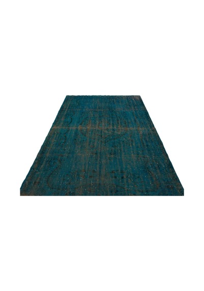 El Dokuması Vintage Yün-pamuk Turkuaz Halı 23092 185 X 300 Cm