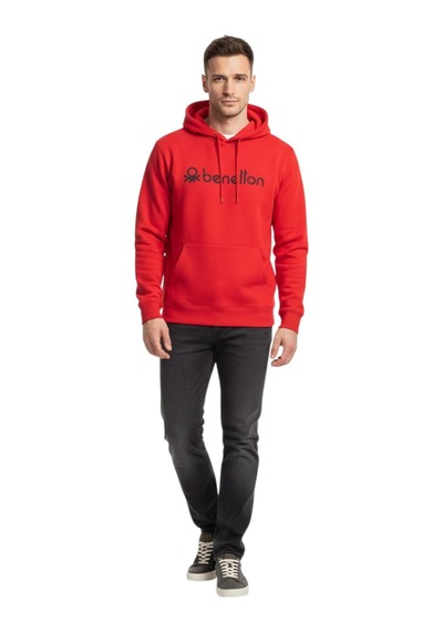 United Colors of Benetton Erkek Sweatshirt 71040 Kırmızı