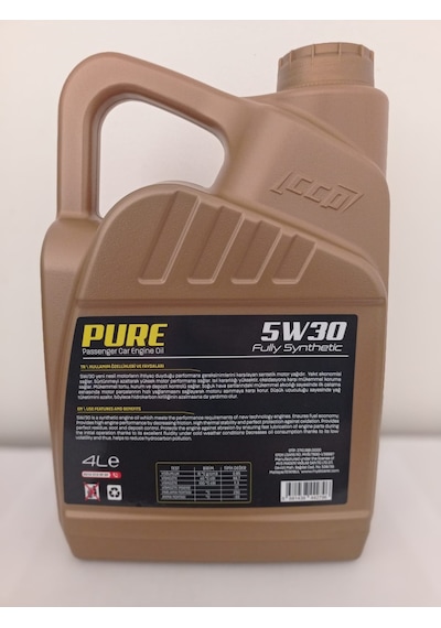 CCP Pure Fully Synthetıc 5W30 Motor Yağı 4 L