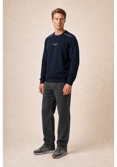 Redline Qwen Bisiklet Yaka Regular Fit Kışlık Sweatshirt Lacivert