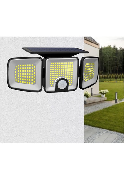 Greentech Güneş Enerjili 223 Cob Ledli, Hareket Sensörlü, 3 Taraflı Aydınlatma / GT-SL25