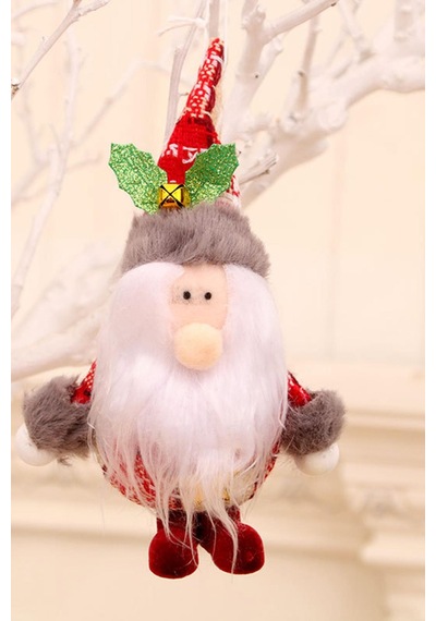 Yılbaşı Çam Ağacı Süsü Noel Baba Ayaklı Dekor Süs 17 Cm 1 Adet